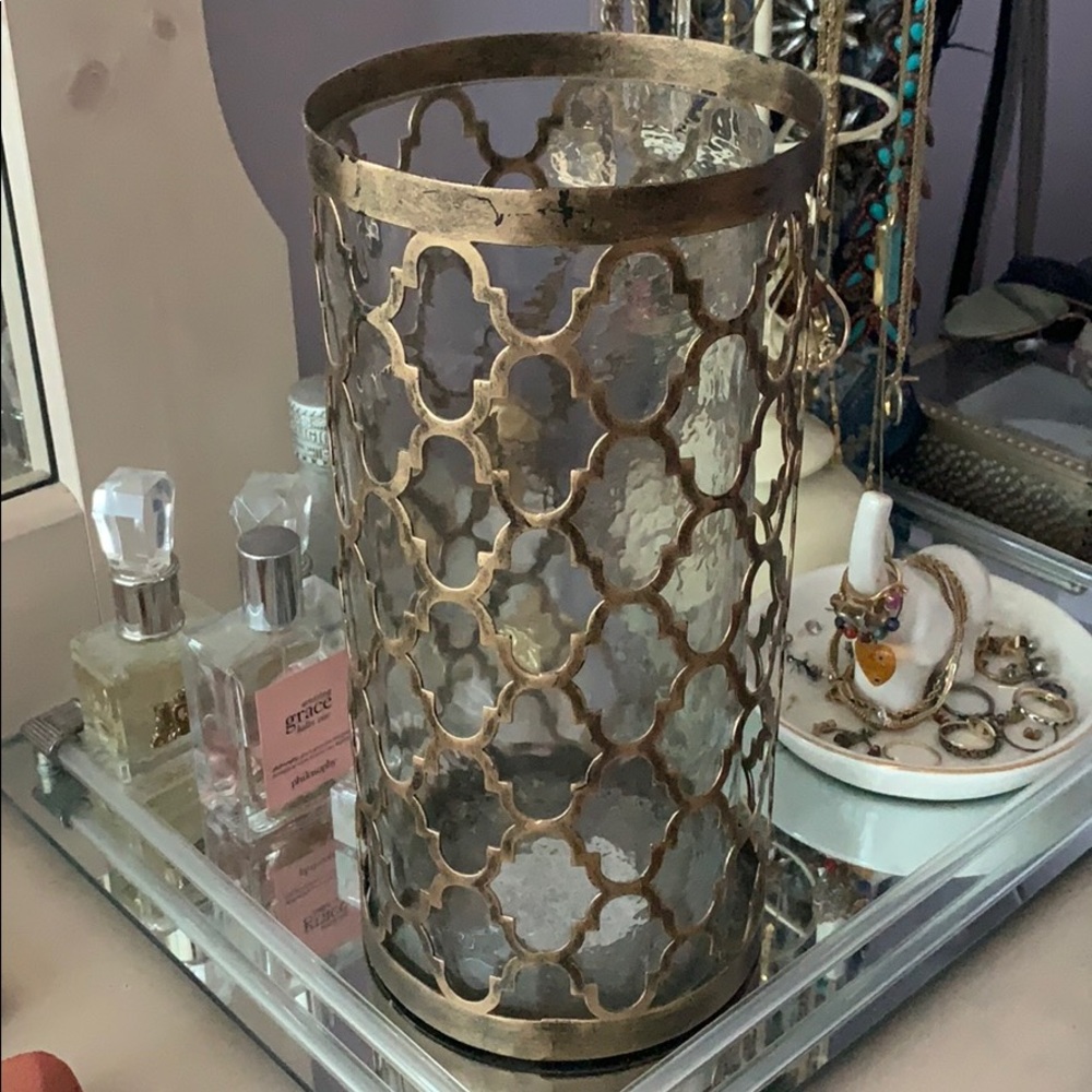 Gold Candle Holder